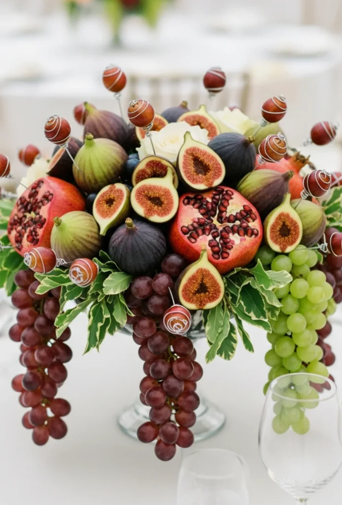 Florals with Fruit Accents for Texture