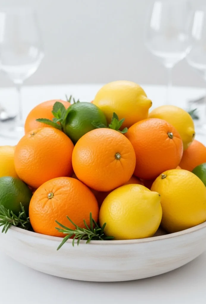 Fruit Bowl Citrus or Mixed Centerpieces