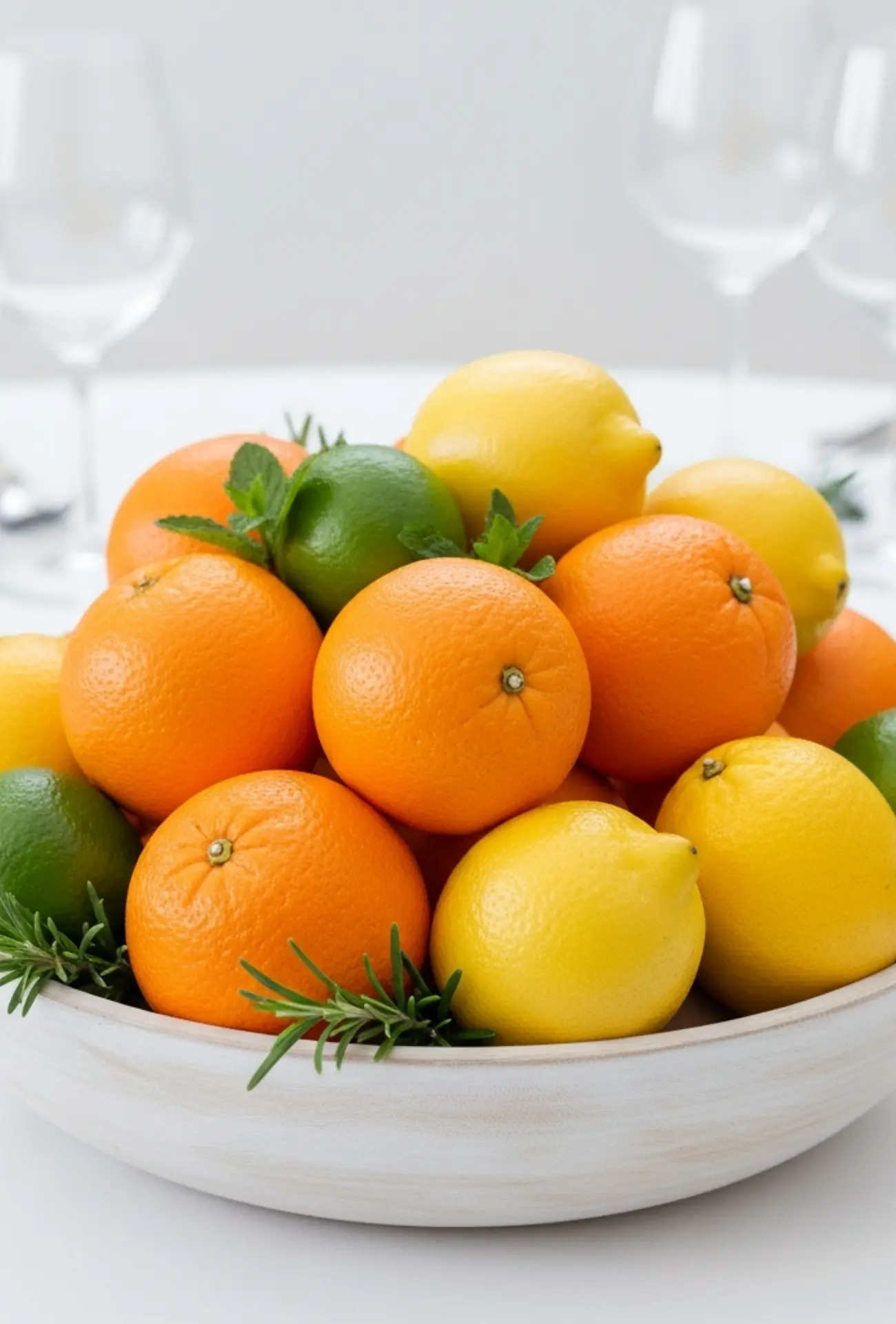 Fruit Bowl Citrus or Mixed Centerpieces