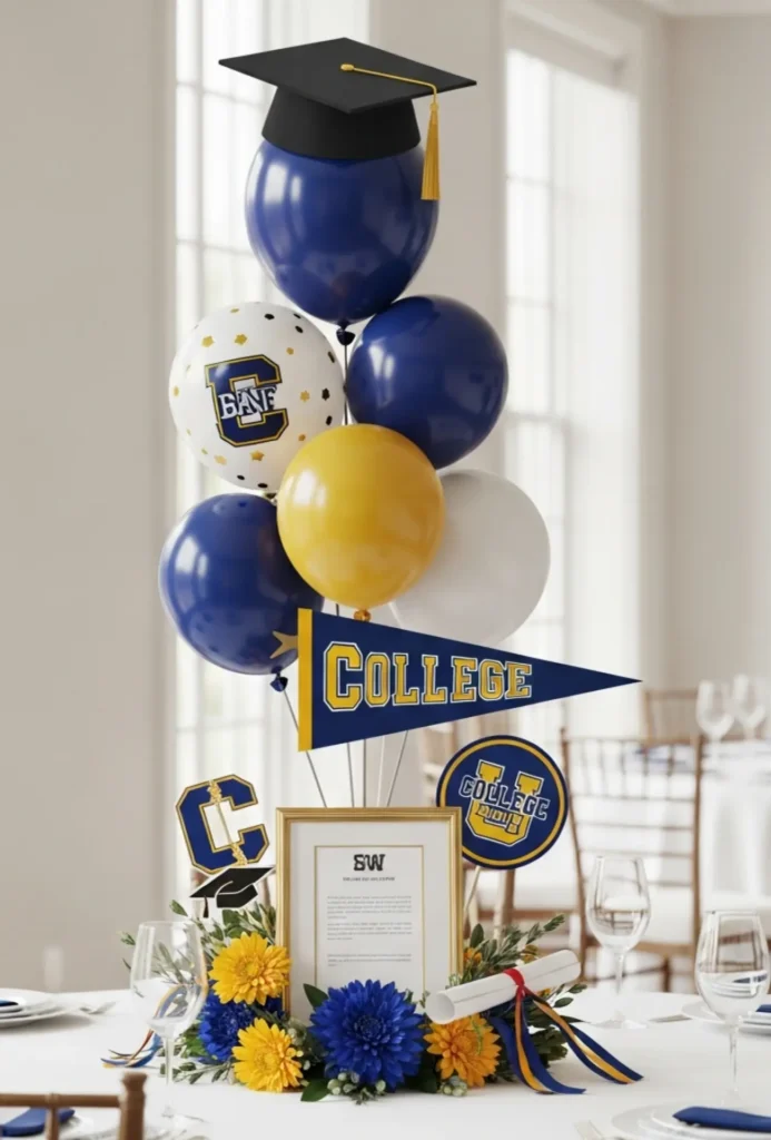 Future College Theme Centerpieces