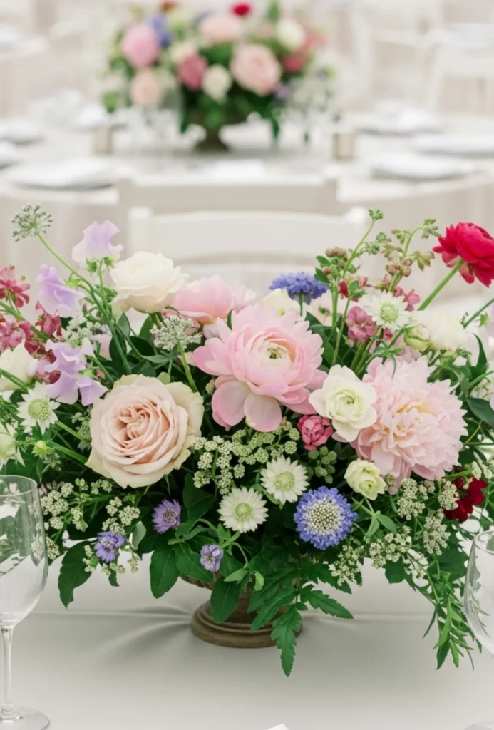 Garden Style Mixed Blooms with Greenery