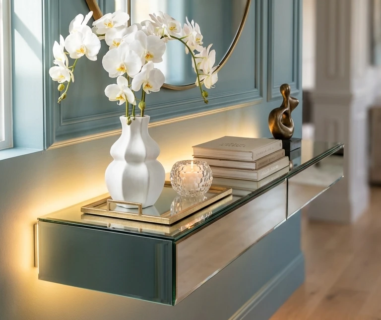 Glass Console Table Decor Ideas
