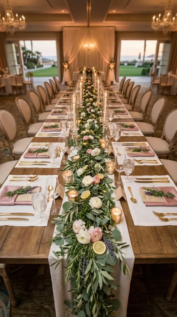 Herb and Greenery Garlands with Scented Sprigs