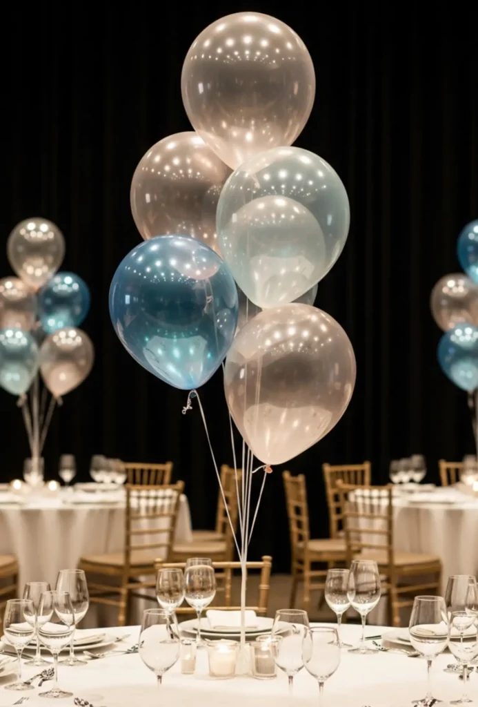 Iridescent Balloon Glow Centerpieces