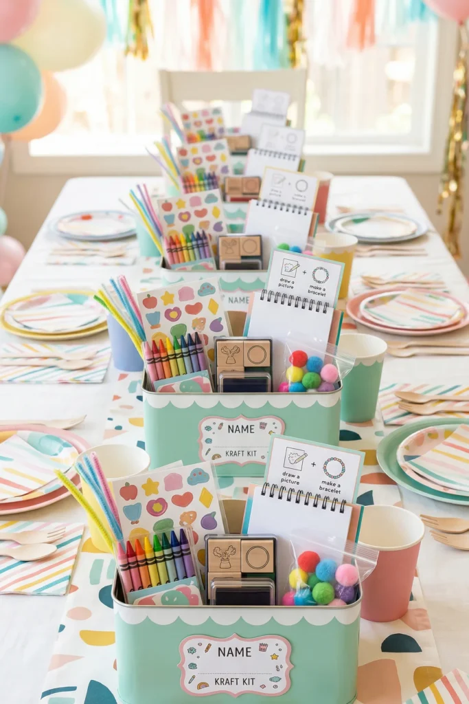 Kids Craft Kit Activity Centerpieces