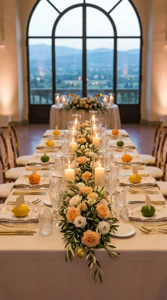 Lemon or Citrus Place Card Displays for Mediterranean Vibes