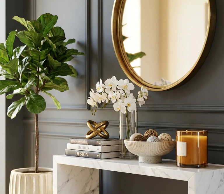 Marble Console Table Decor Ideas
