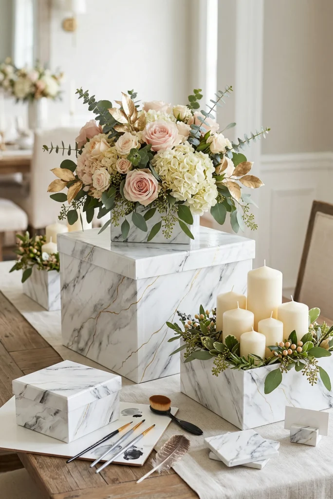 Marble Style DIY Boxes