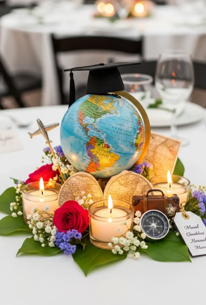 Mini Globe Travel Themed Centerpieces