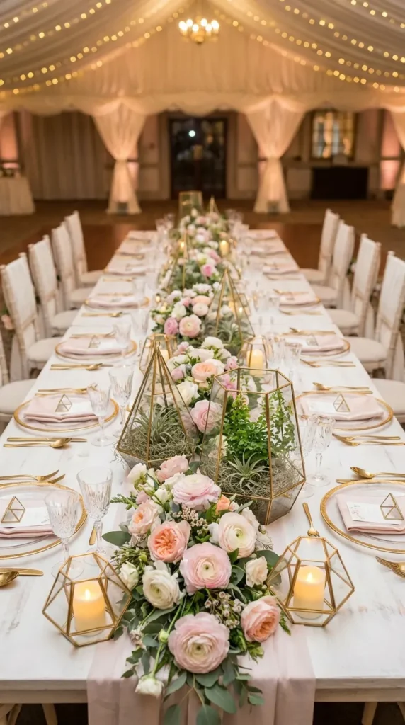 Modern Geometric Decor with Terrarium Accents