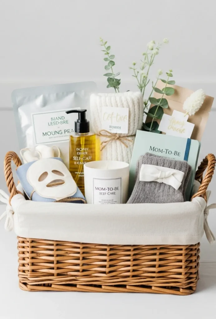 Mom-to-Be Self Care Basket Centerpieces