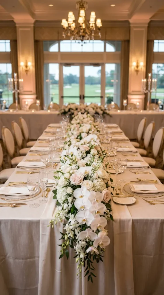 Monochromatic Floral Centerpieces in One Color Palette