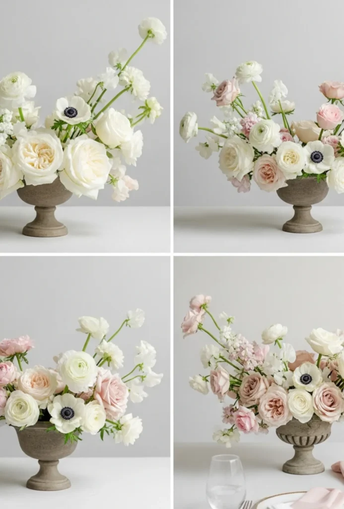 Monochrome Floral Arrangements
