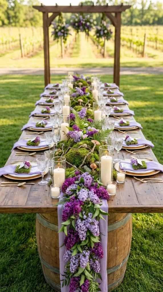 Moss and Woodland-Inspired Wedding Centerpieces