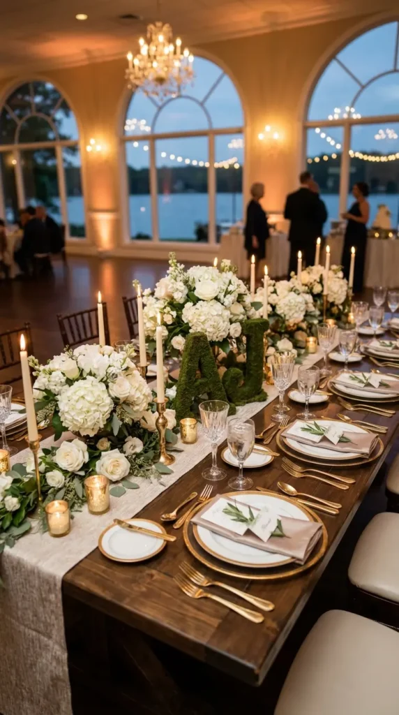 Moss-Covered Monogram Letters