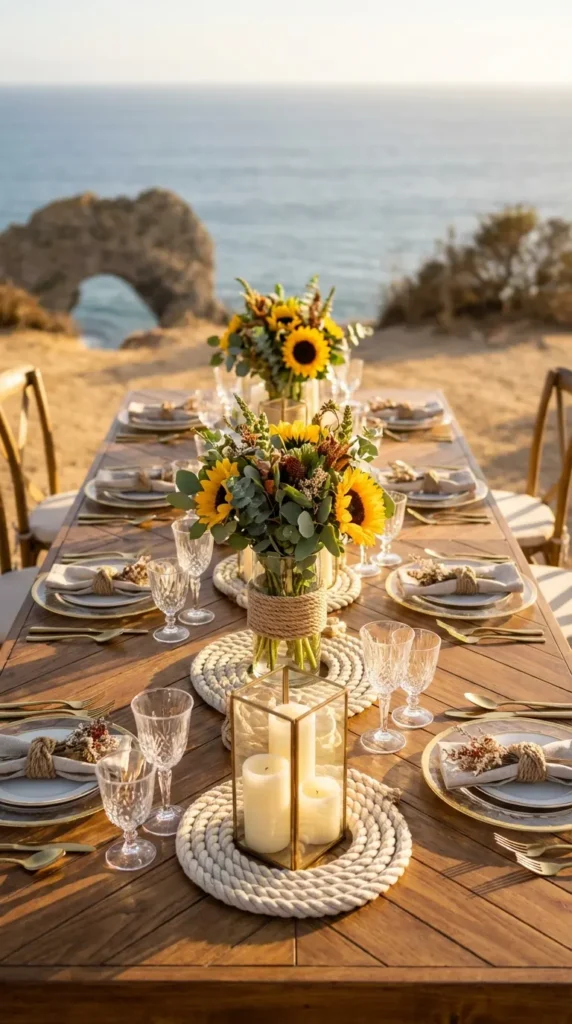 Nautical Rope Details as Table Accents