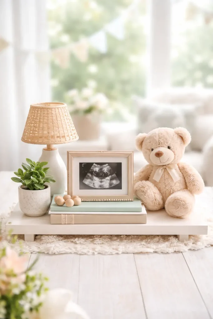 Nursery Shelf-Inspired Styled Centerpieces