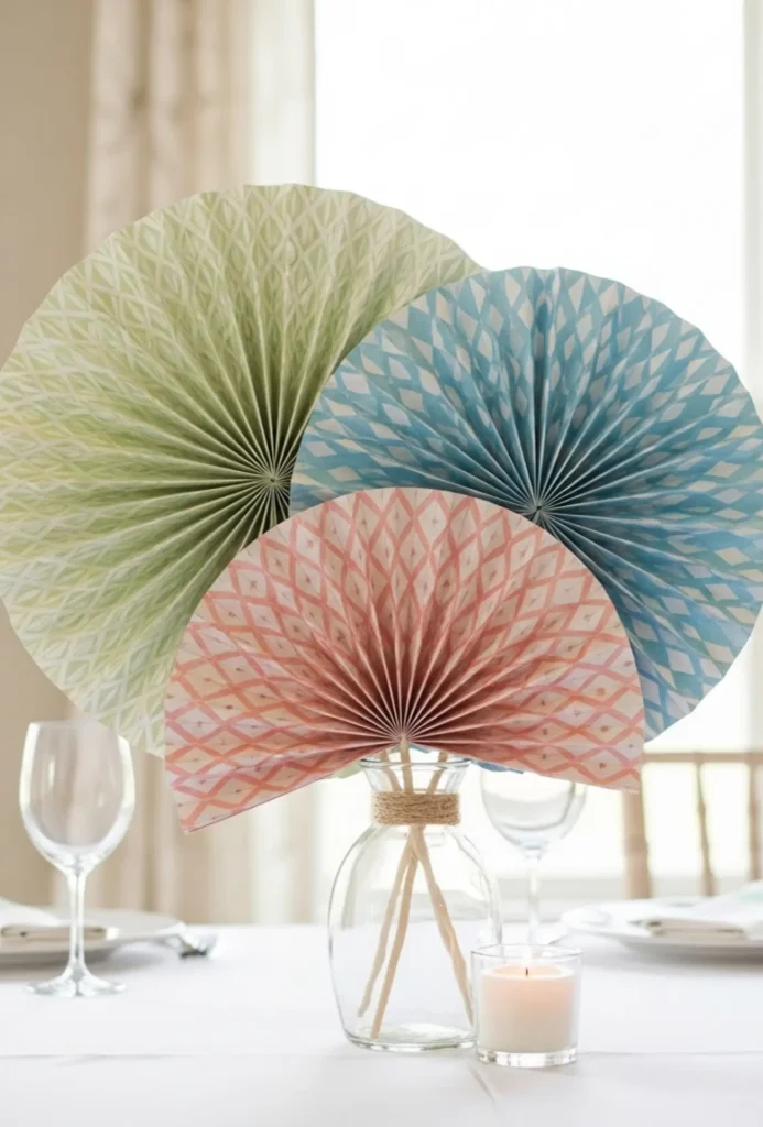 Paper Fan or DIY Craft Centerpieces