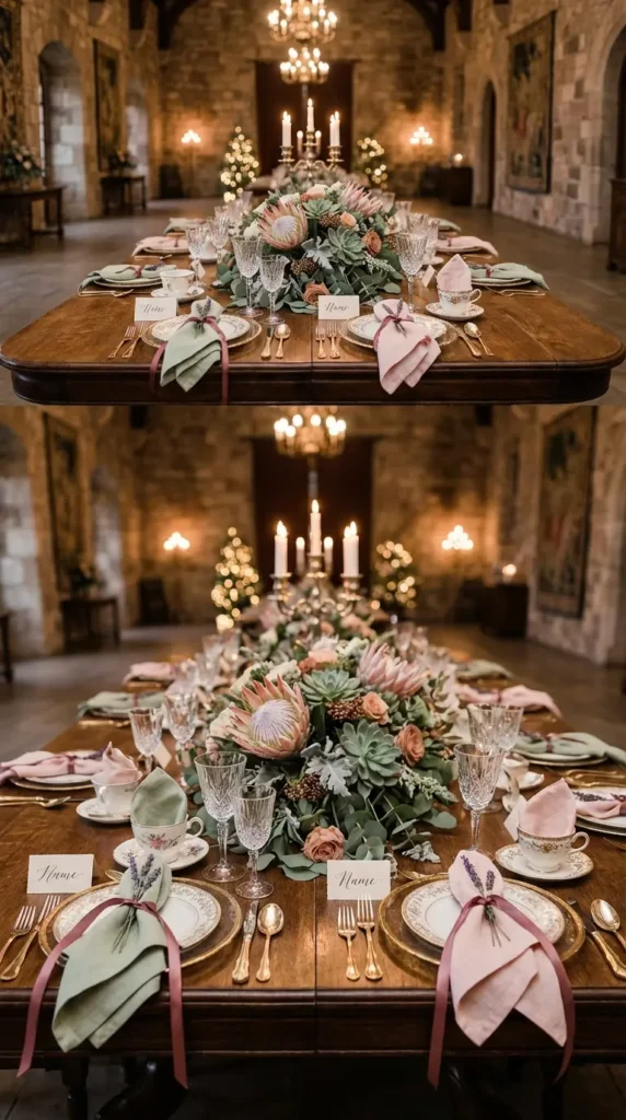 Pastel-Colored Napkins for Soft Retro Touch