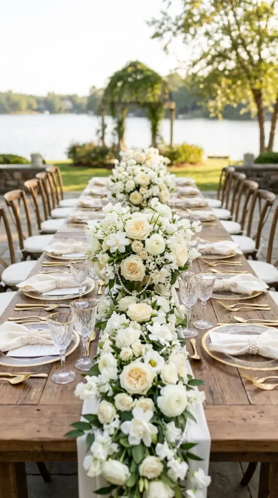 Pearl and Ivory Romantic Wedding Centerpieces