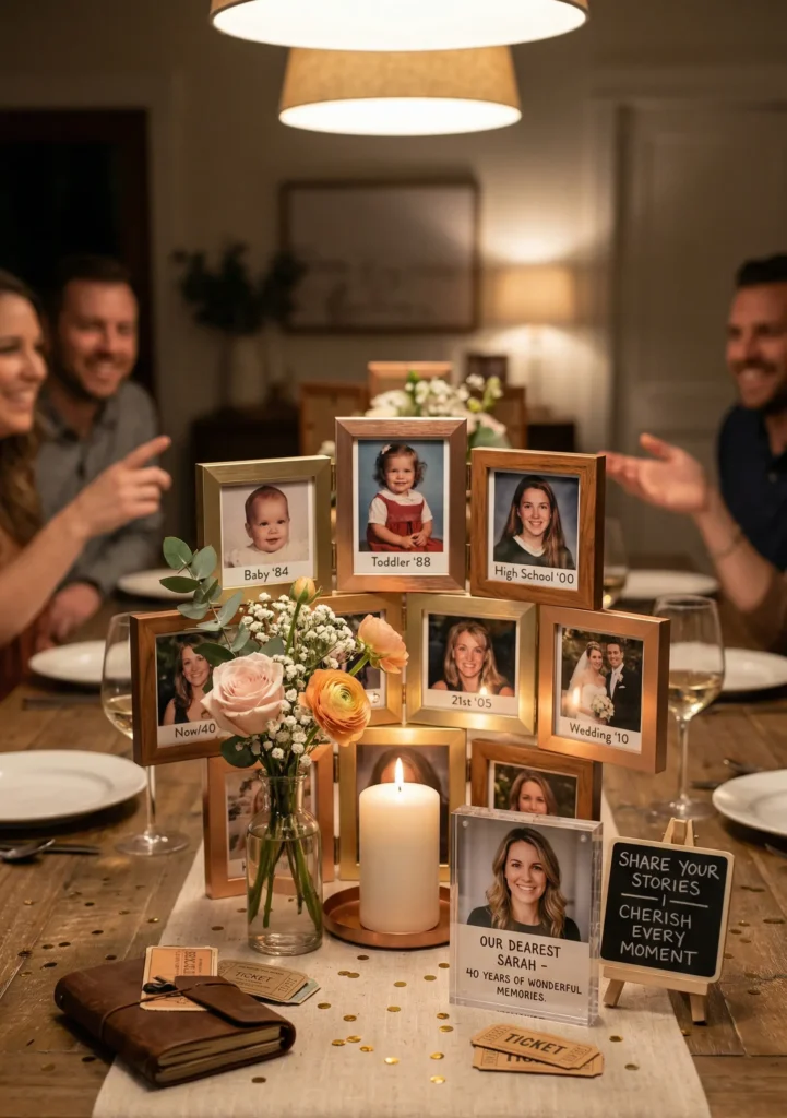 Photo Memory Table Centerpieces
