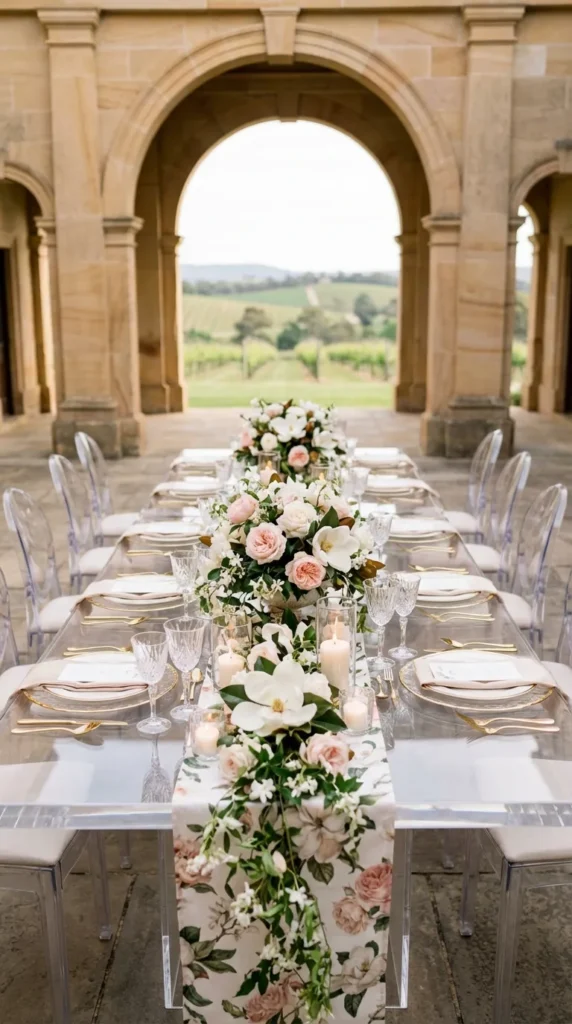 Romantic Rose and Peony Floral Centerpieces