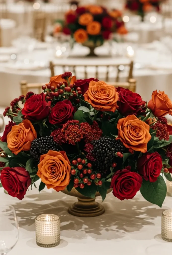 Rose + Berry Accent Rich-Toned Displays