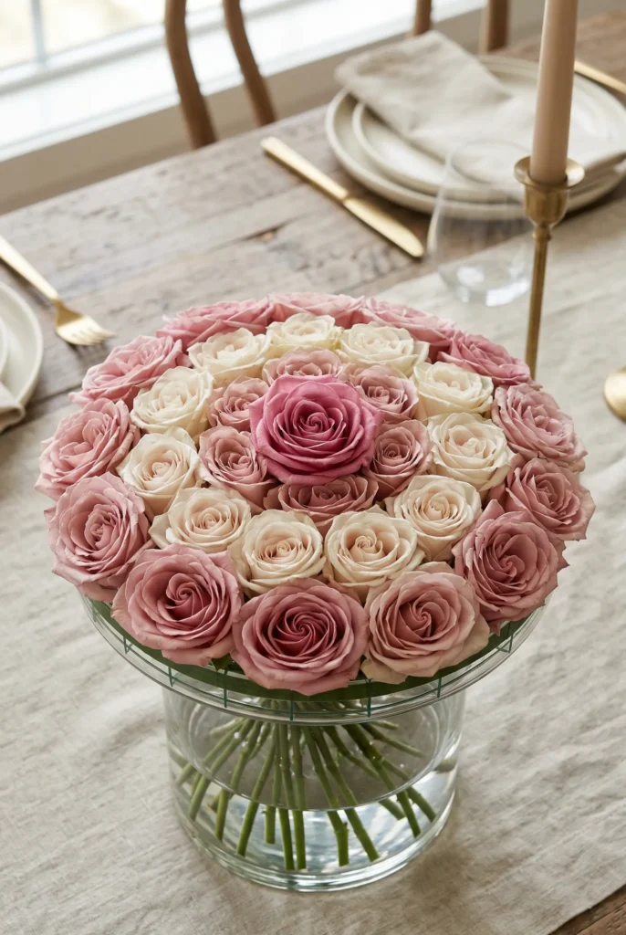 Rose Spiral (Architectural) Arrangements