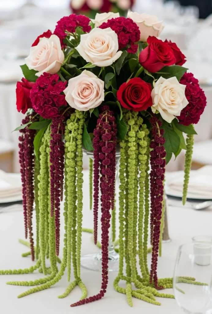 Rose + Trailing Amaranthus Luxury Mix
