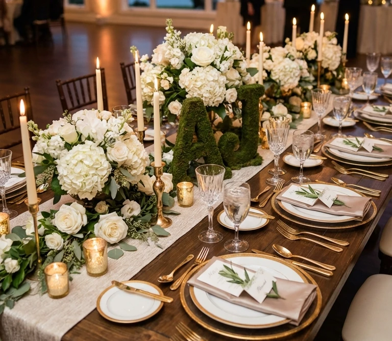 Rustic Wedding Table Decorations