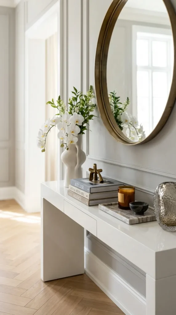 Scandinavian Light-Wood Narrow Console