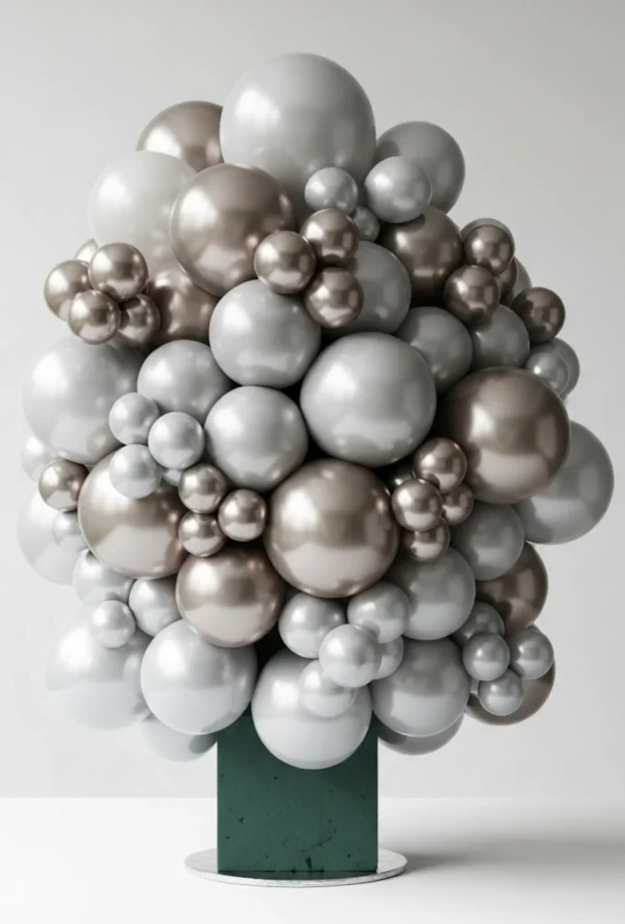 Sculptural Balloon Cluster Centerpieces