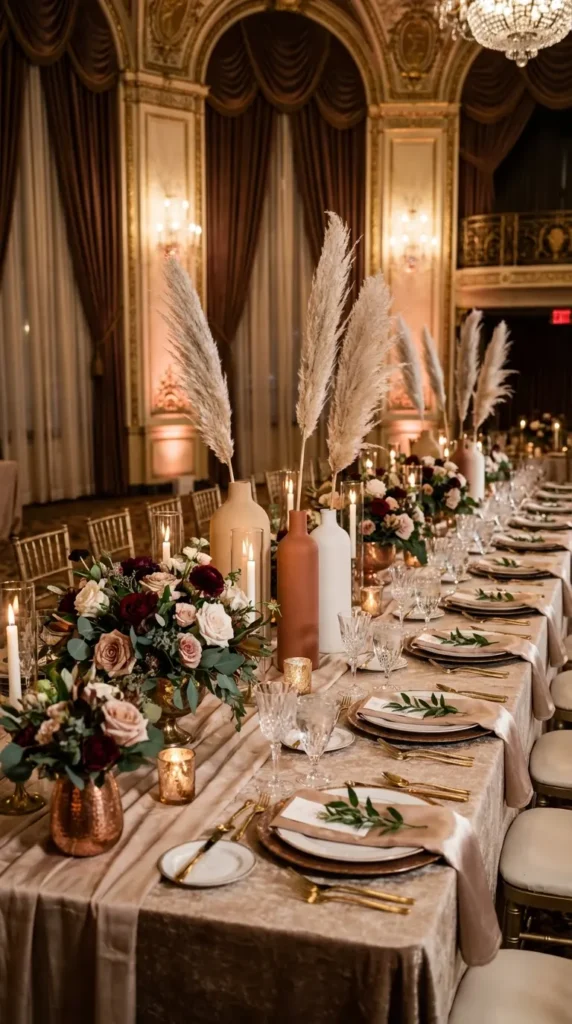 Single-Stem Pampas in Slim Vases