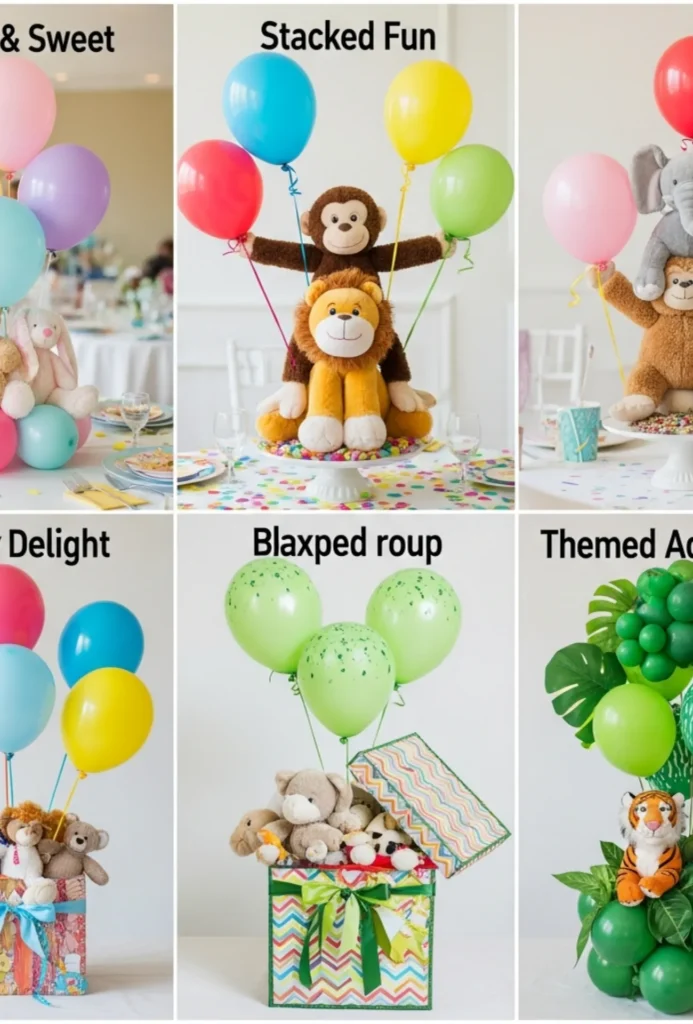 Soft Toy & Balloon Bundle Centerpieces