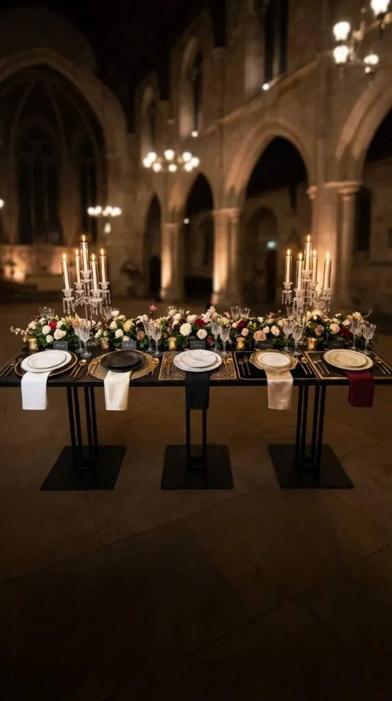 Sophisticated Black and Gold Placemats