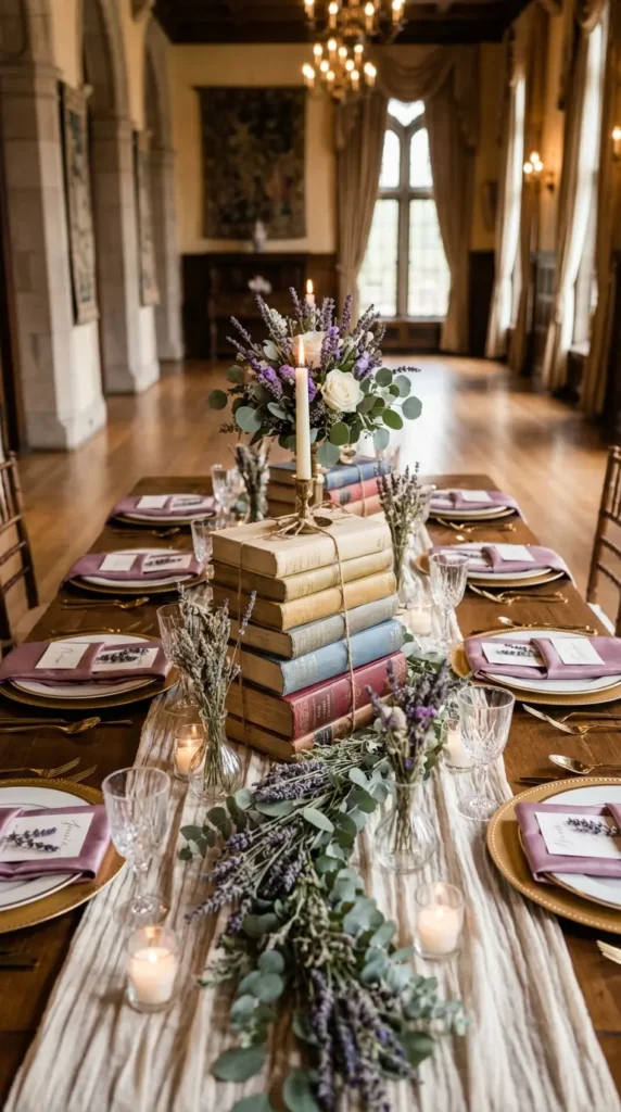 Storybook Fairy Tale Book Stack Centerpieces