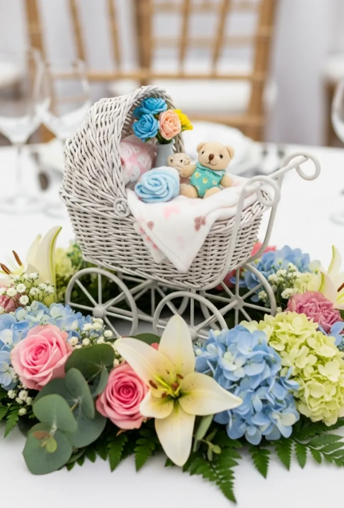 Stroller Mini Decor Scene Centerpieces