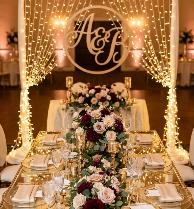 Sweetheart Wedding Table Decorations
