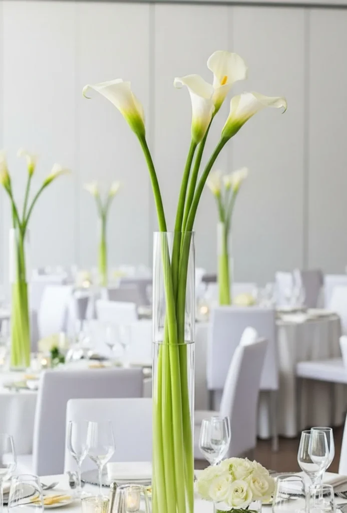 Tall White Calla Lily Displays