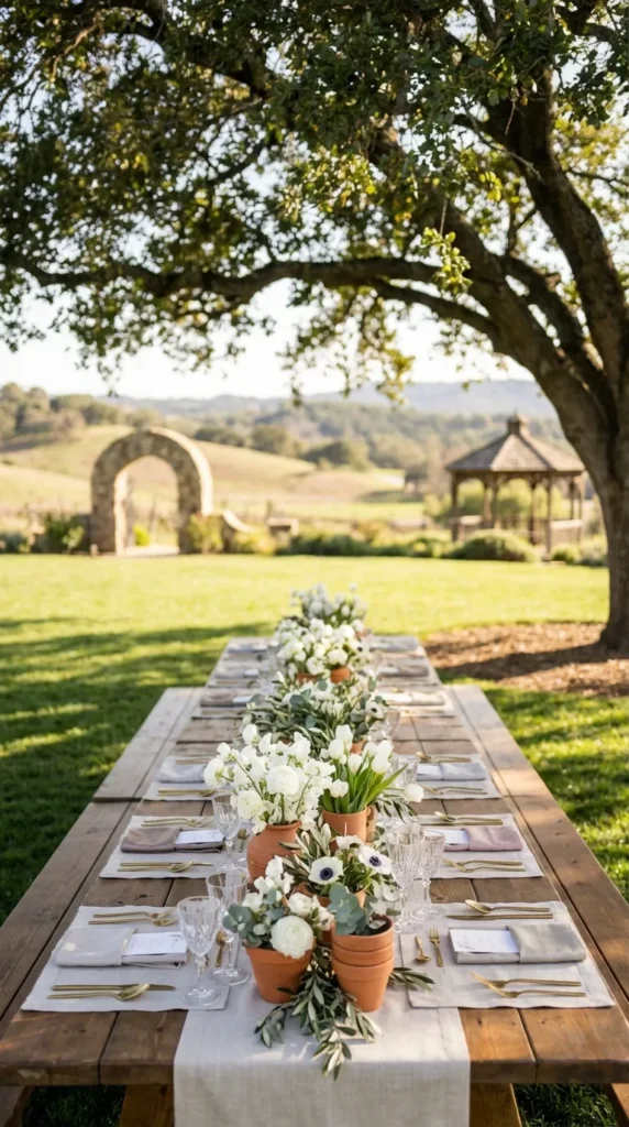 Terracotta Pots with Seasonal Flowers