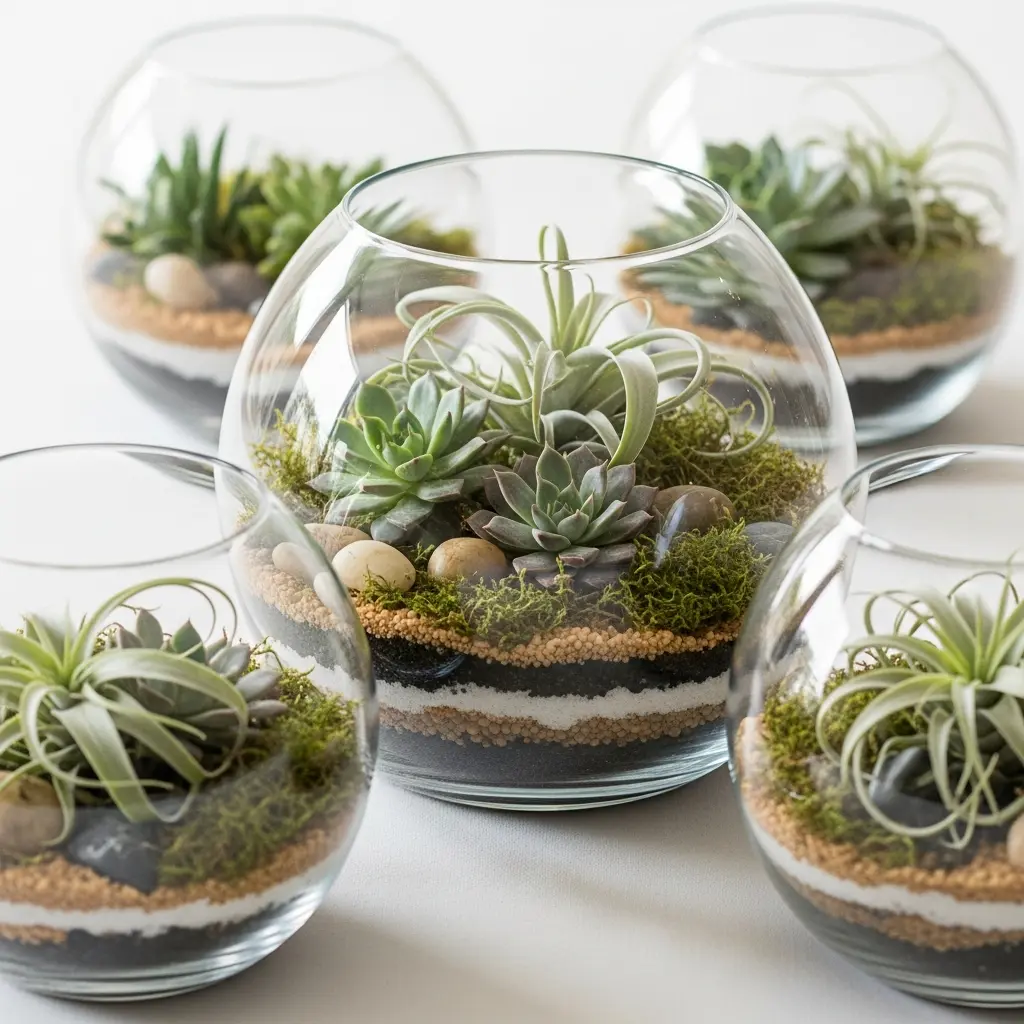 Terrarium Style Centerpieces