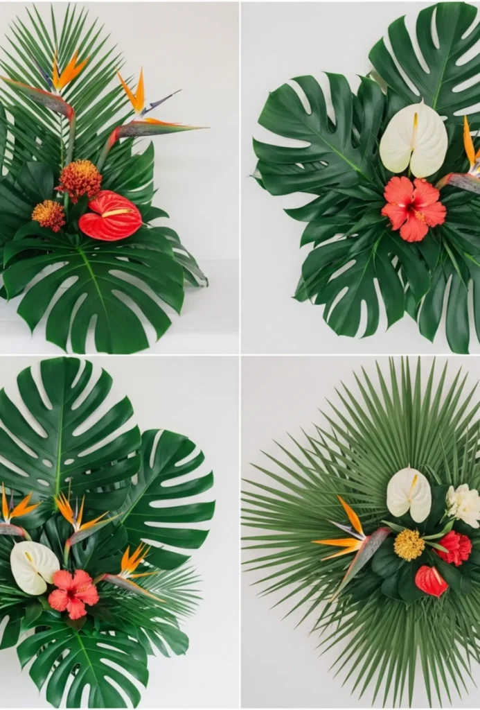 Tropical Leaf Arrangements