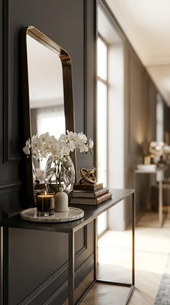 Upholstered Bench And Small Console Combo