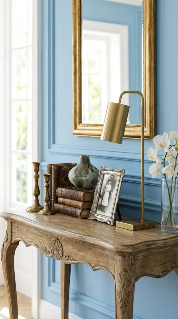 Vintage Console With Antique Accents