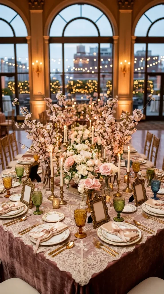 Vintage Glassware and Antique-Inspired Table Decor