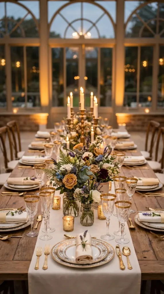 Vintage Goldrim Glassware For A Royal Tablescape