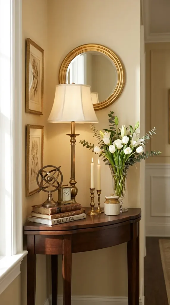 Vintage-Inspired Lamp with Antique Decor Elements