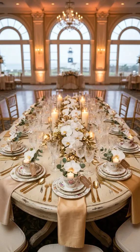 Vintage Teacups as Place Settings