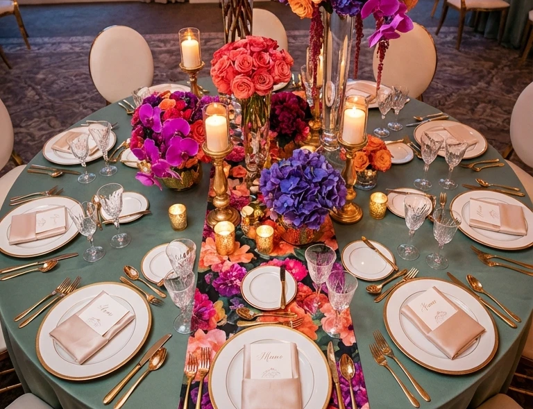 Wedding Table Decorations for Round Tables