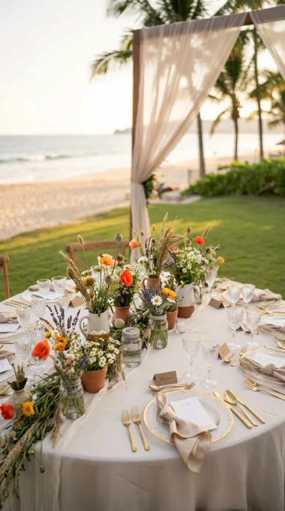 Wildflower Centerpieces For Garden-inspired Tables